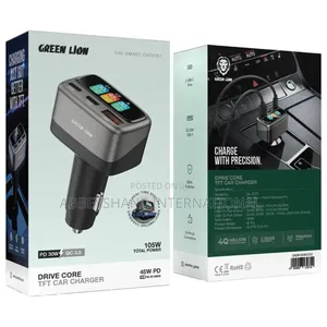 Green Lion Car Charger/Green Lion Drive Core TFT Car Charger.