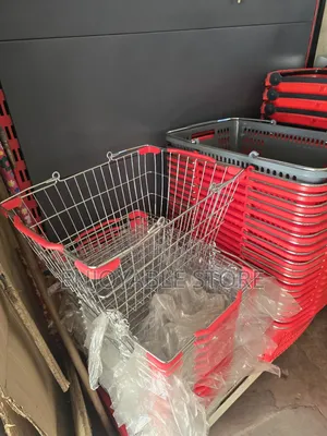 Metallic Open Shopping Baskets Shopping Baskets