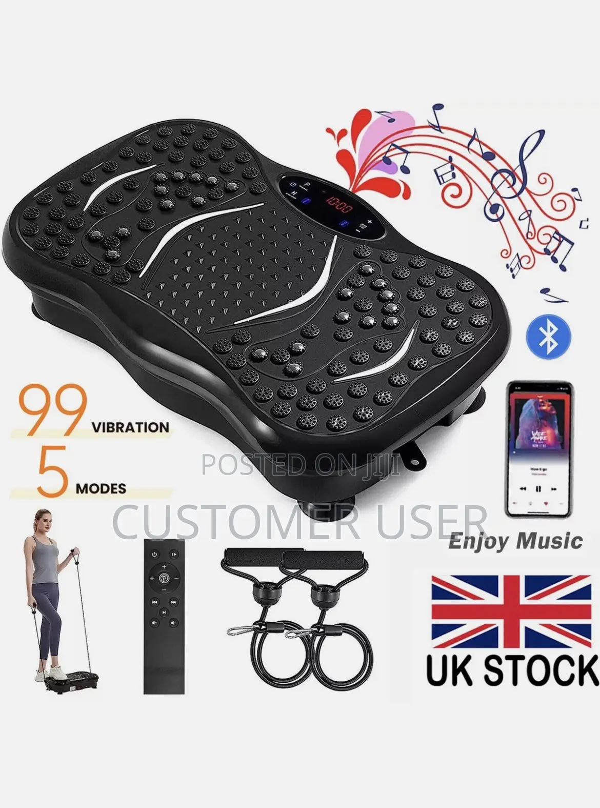 Vibration Plate Exercise Machine Whole Body Massager Fitness Machine