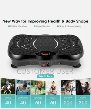 Vibration Plate Exercise Machine Whole Body Massager Fitness Machine