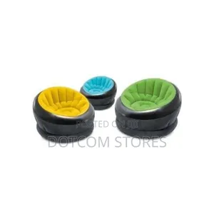 Intex Empire Inflatable Lounge Dorm Camping Bean Bag Chair