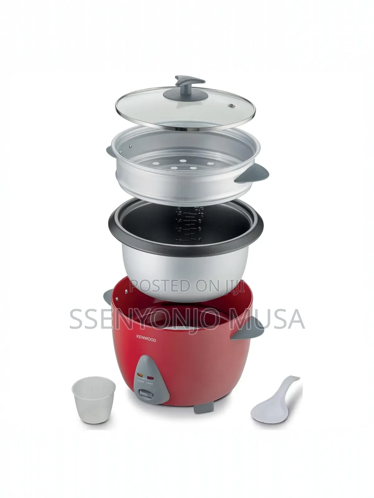Kenwood Rcm44 | 1.8l Red Rice Cooker With Steamer