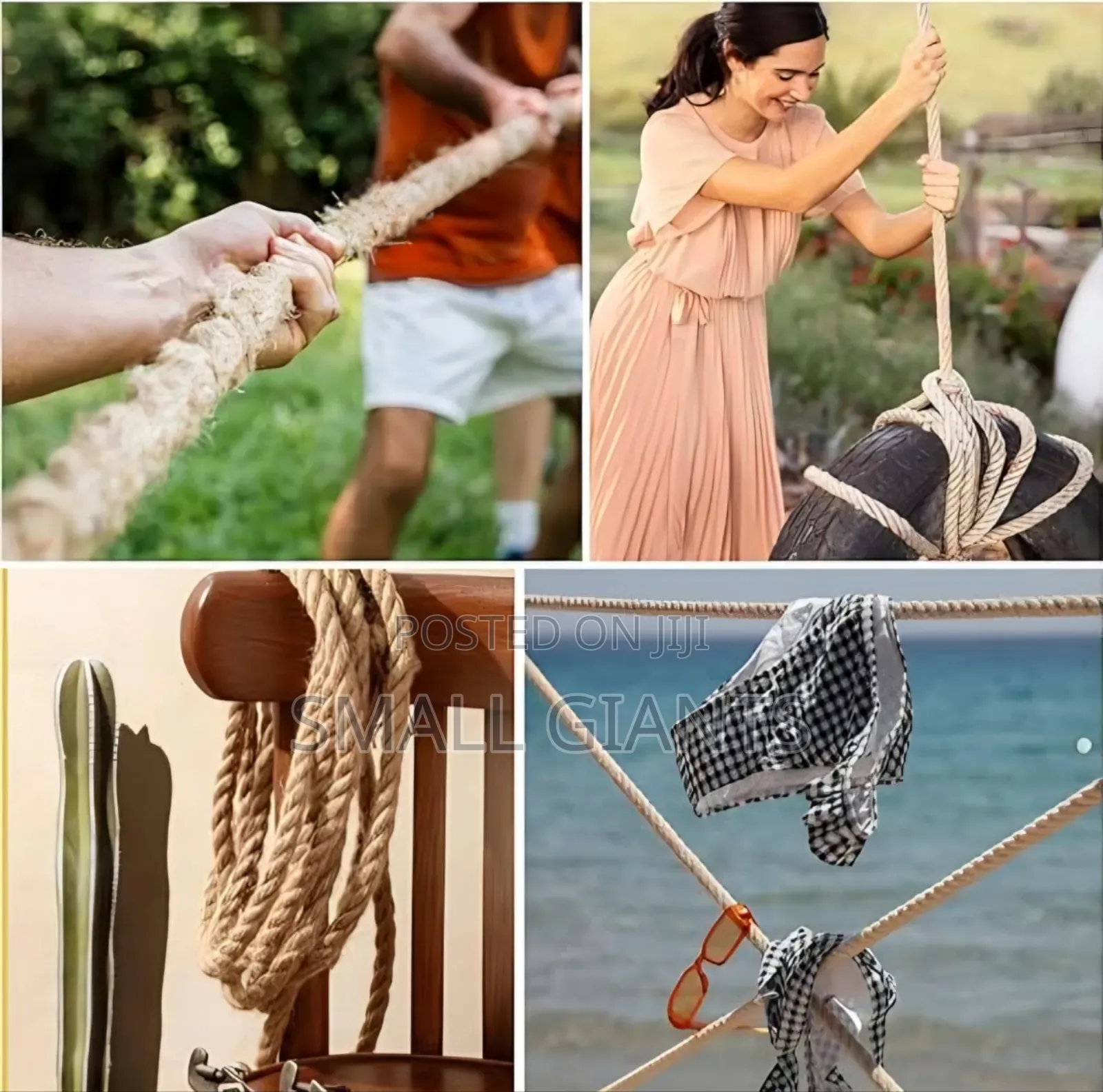 Heavy-Duty Natural Jute Rope.