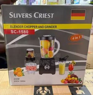 Slivers Criest Sc-1580 4-in-1 Blender, Chopper, and Grinder.