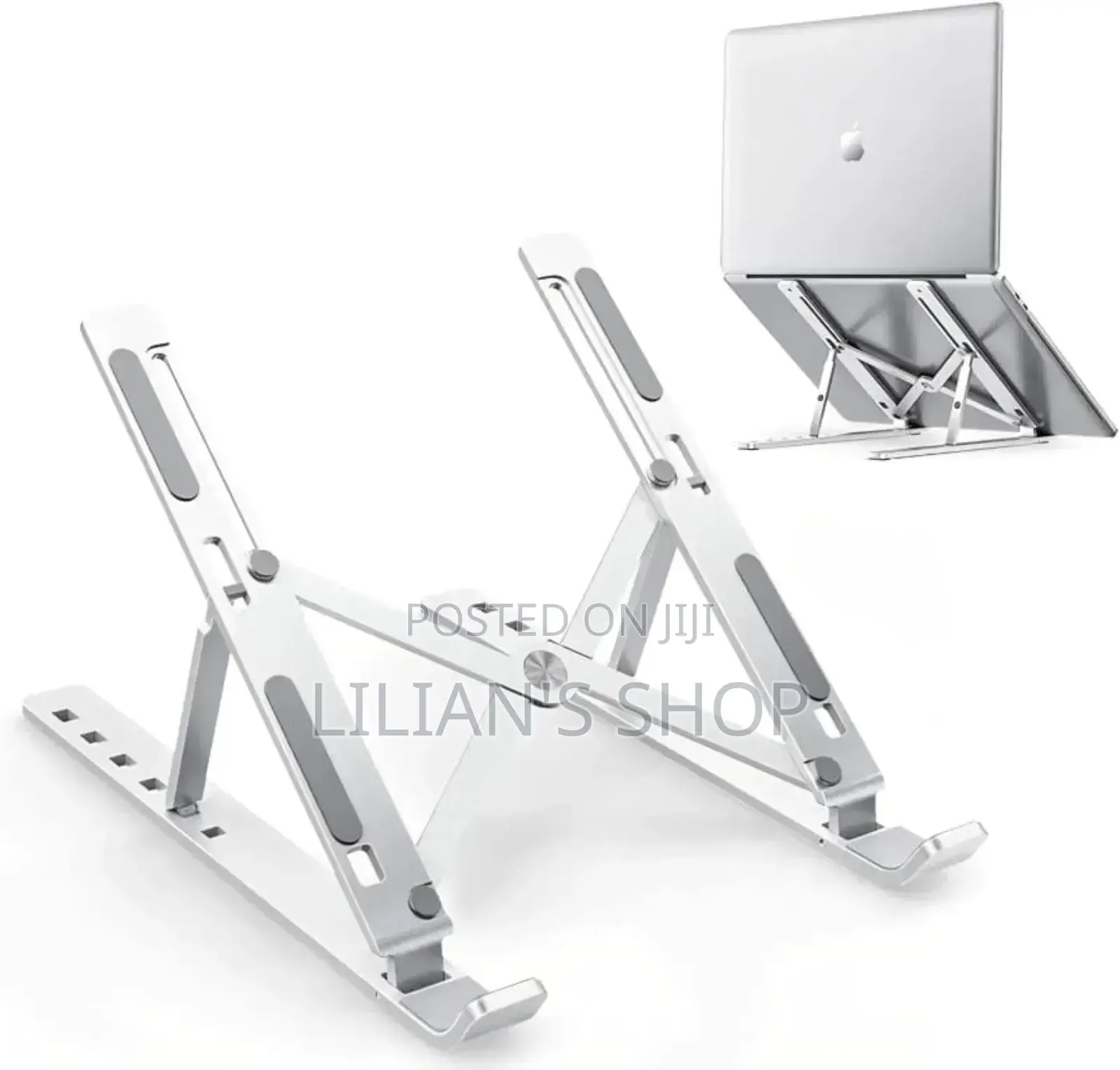 Portable, Adjustable, and Foldable Aluminum Laptop Stand.