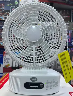 Itel 12" Musical Solar Rechargeable Fan.