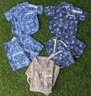 Kids 2pc Sets (Blue and Brown 6m to 16yrs)
