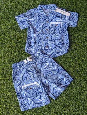 Kids 2pc Sets (Blue and Brown 6m to 16yrs)