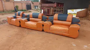 Beautiful Giant Five Seaters Sofas Set (Used)