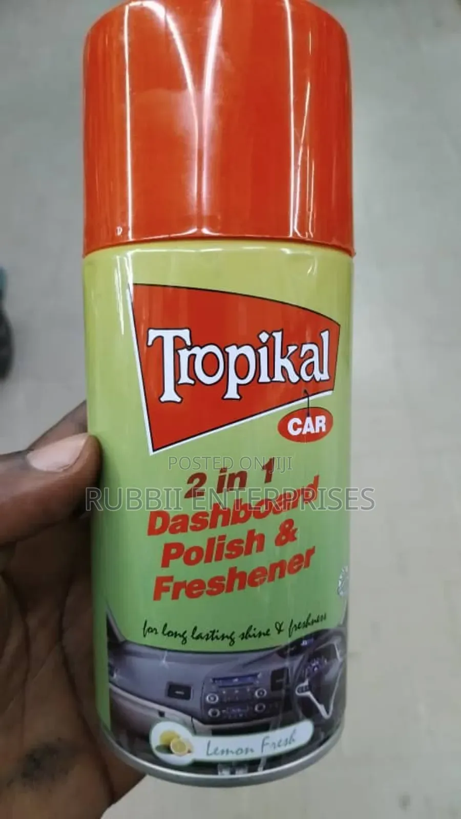 2 in 1 Dashboard Polish and Freshner ~ Lemon(230ml)