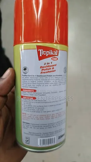 2 in 1 Dashboard Polish and Freshner ~ Lemon(230ml)