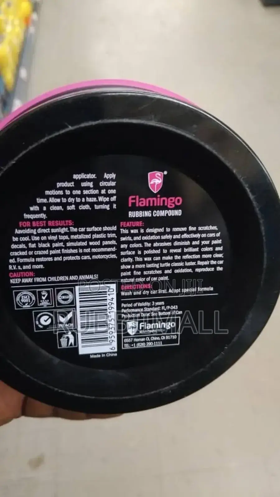 Rubbing Compound (230g) ~ Flamingo