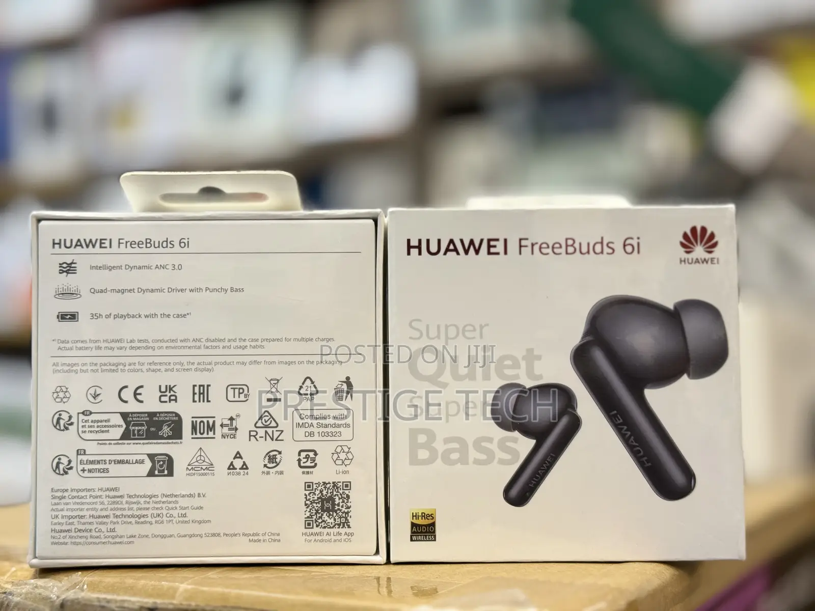 Huawei Freebuds 6i, Dynamic Anc, Punchy Bass,Ip54 Water-resistance