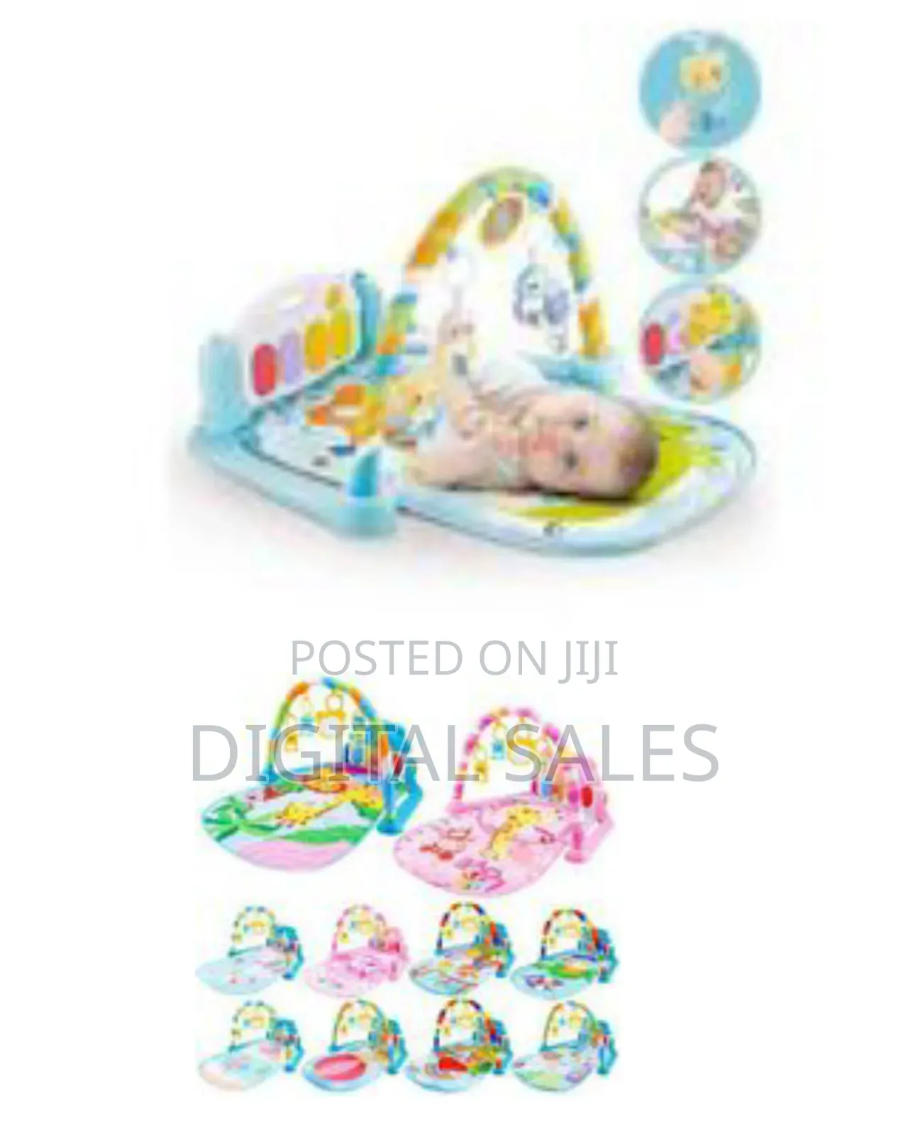 Baby Play Mat With a Piano and Activity Gym