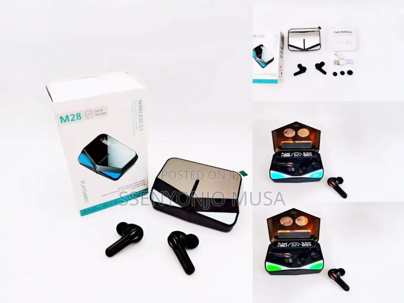Loveya M28 TWS Earbuds | 42h Playtime Low Latency