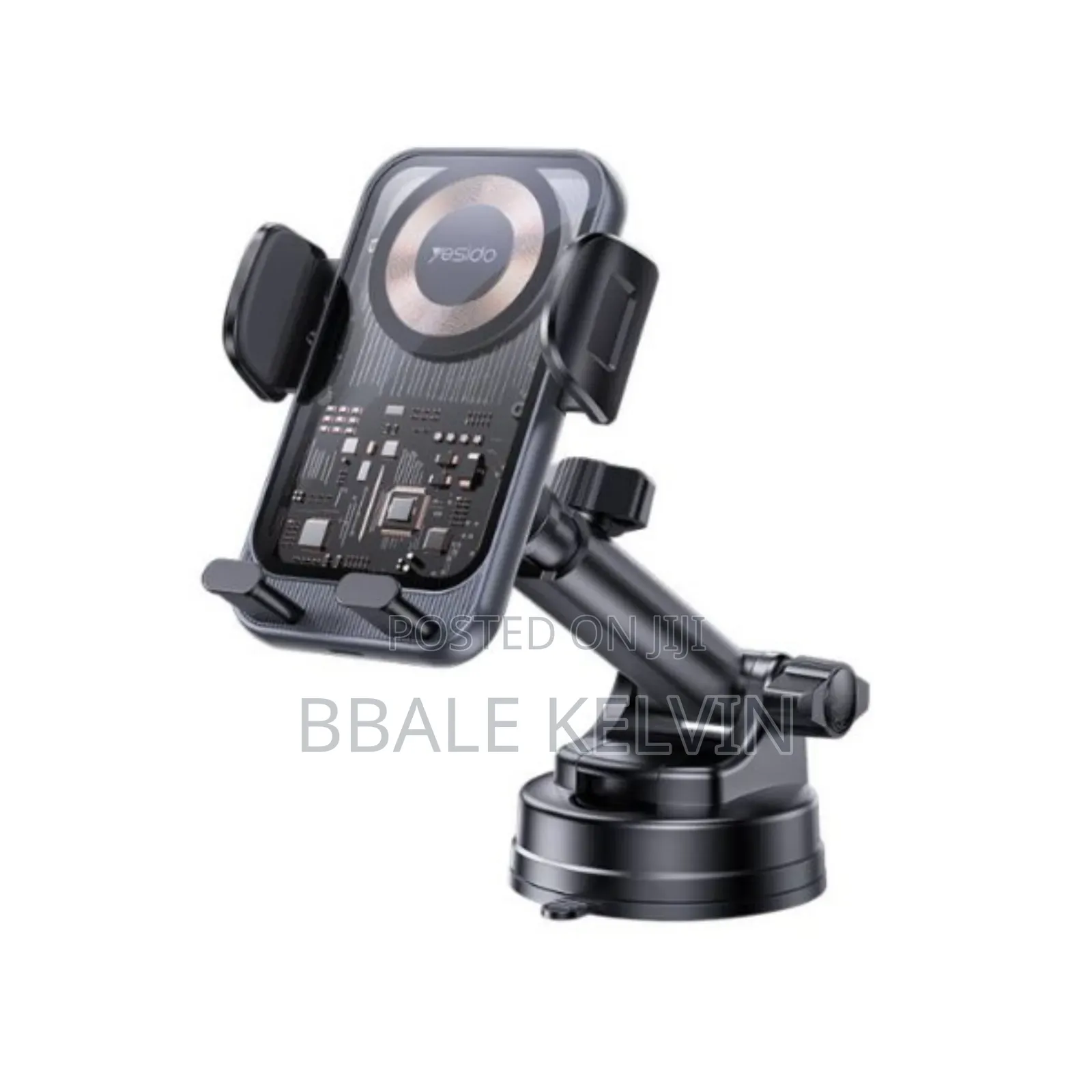Yesido C307 Transparent Car Phone Holder With Wireless Charging