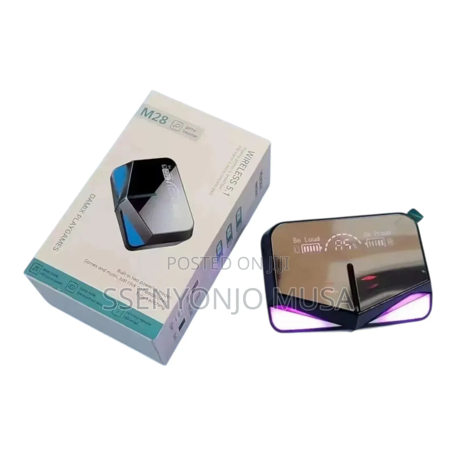 Loveya M28 TWS Earbuds | 42h Playtime, Low Latency, Ipx4-