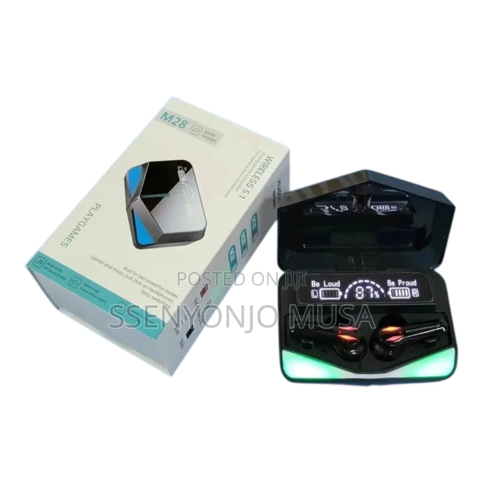 Loveya M28 TWS Earbuds | 42h Playtime, Low Latency, Ipx4-