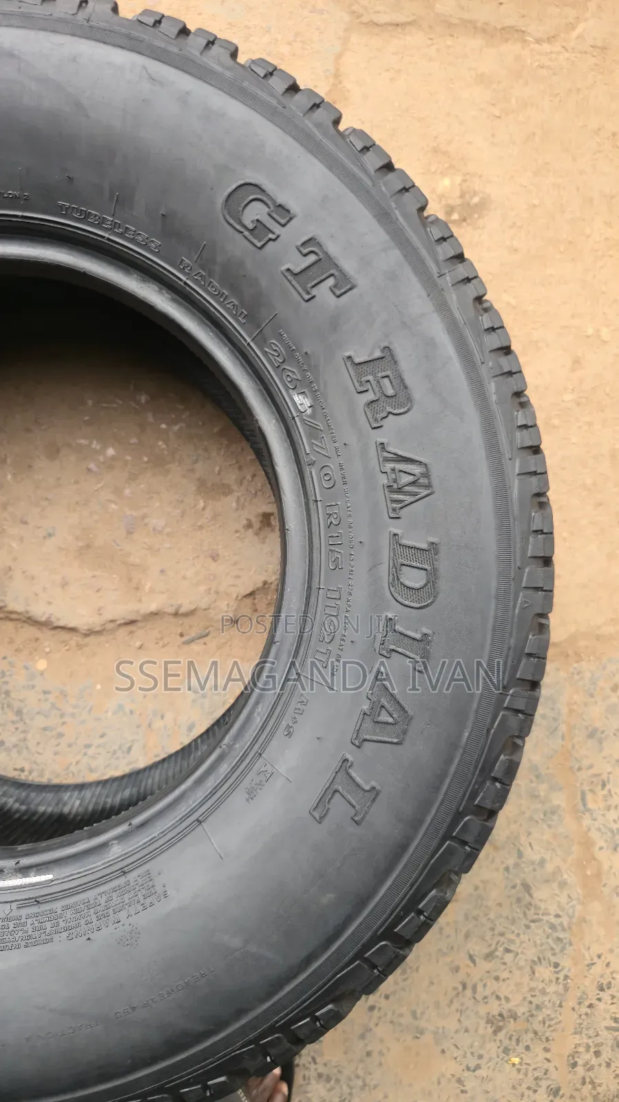 265/70r15 Gt Savero a/T Offroad Tyres Used Ones