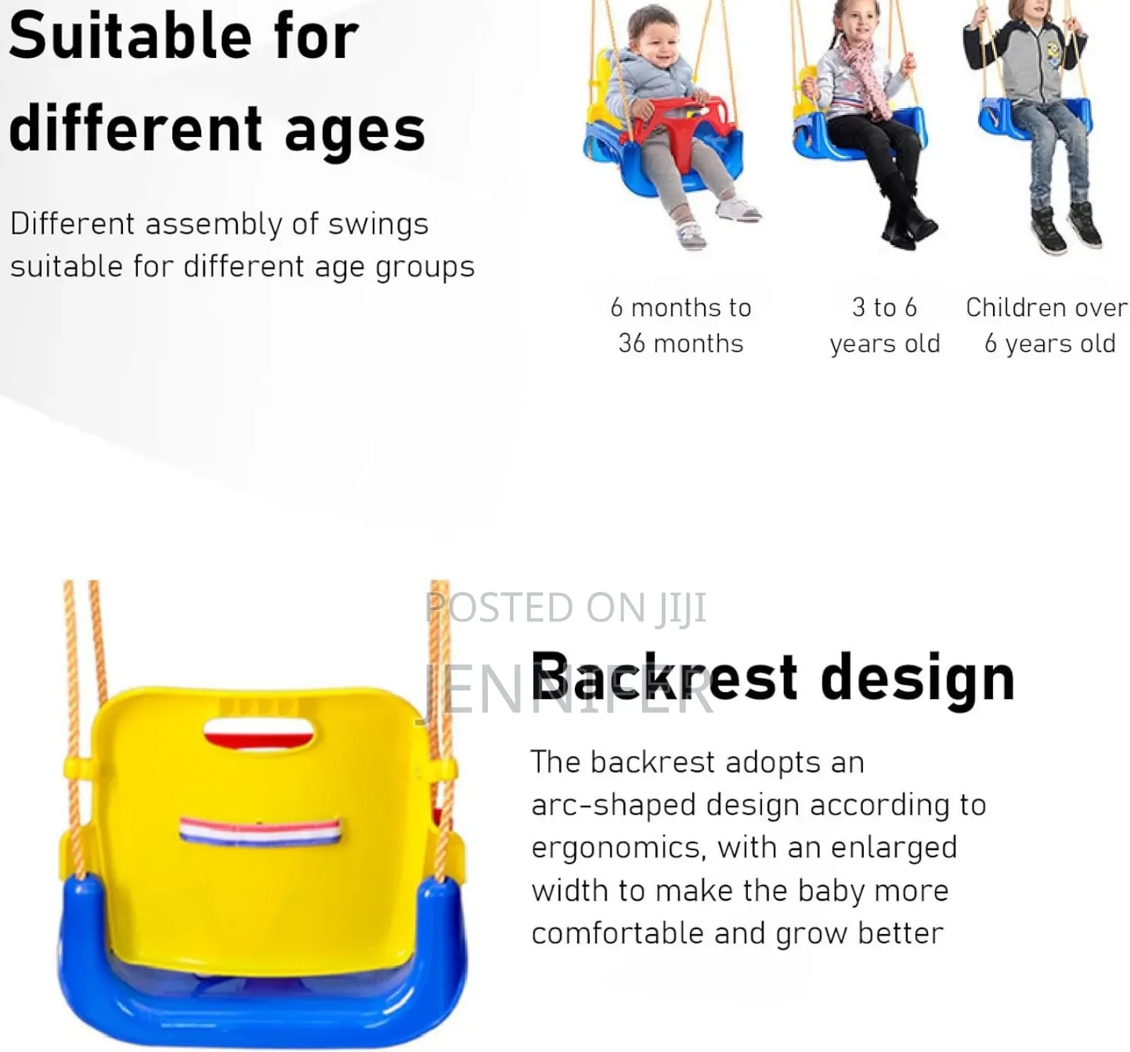 3 in 1 Indoor and Outdoor Swing for Kids