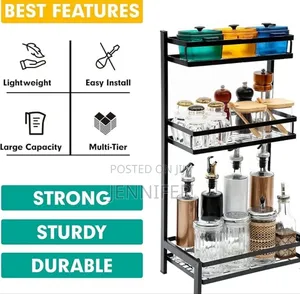 3-Level Metal Kitchen Countertop Organizer Shelf.