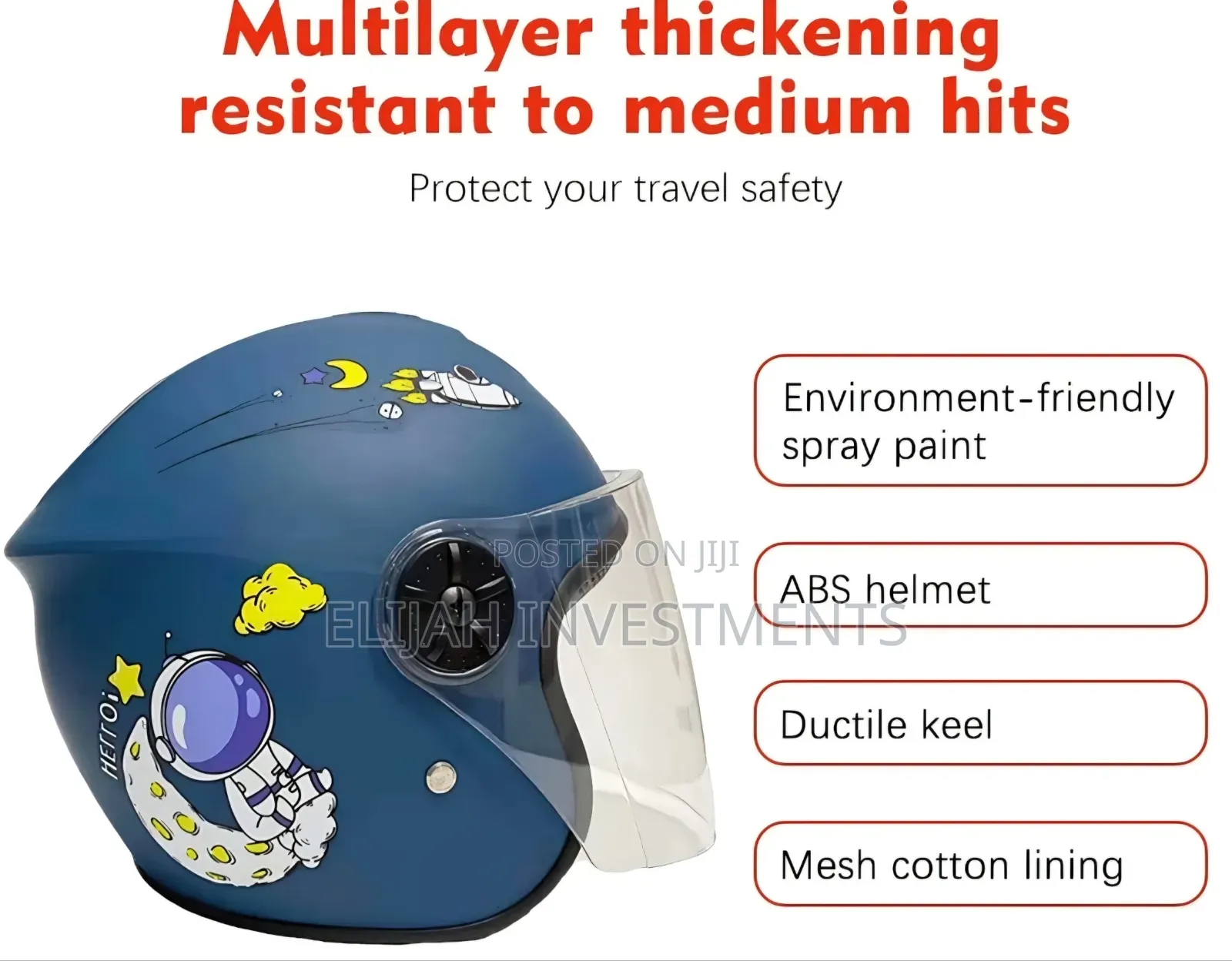 Open-face Kids' Motorcycle Or Scooter Helmet.