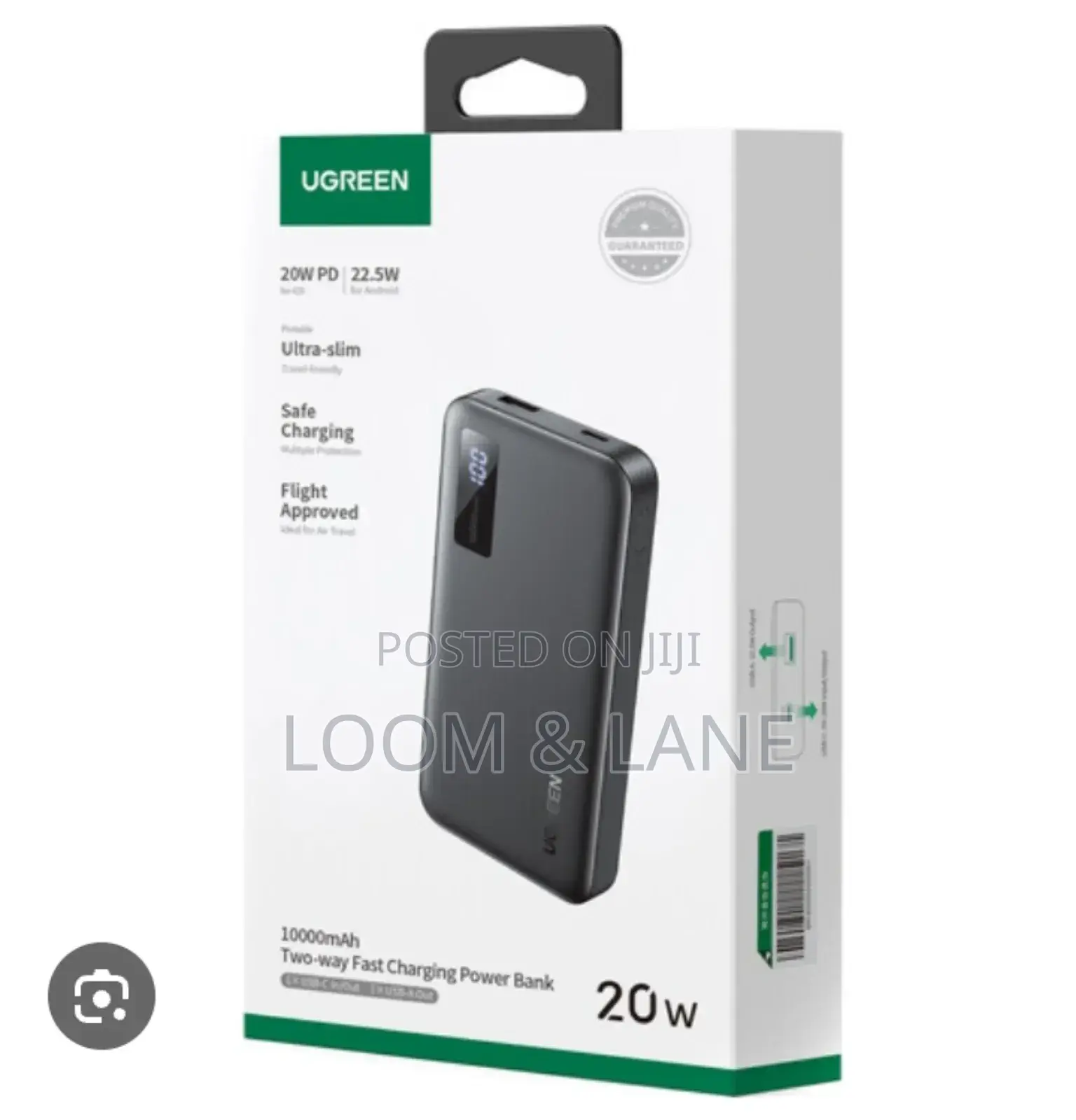 Ugreen 20000mah Two-Way Fast Charging Power Bank 20w