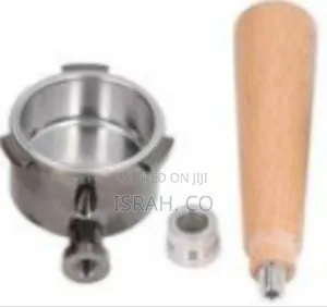 Premium Bottomles Espresso Portafilter With Wooden Handle - Multicolor