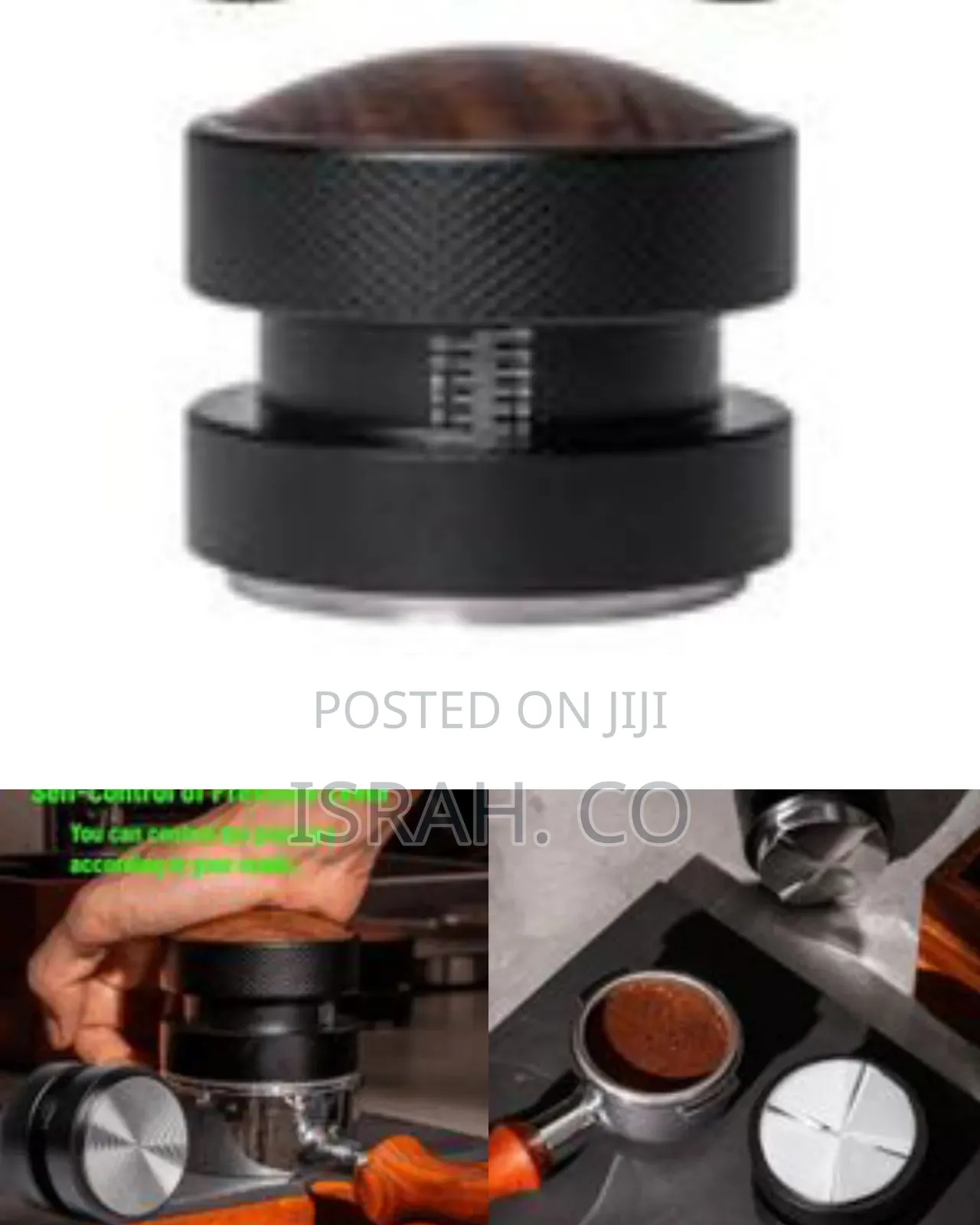 Precision Calibrated Espresso Tamper and Distributor With Wooden