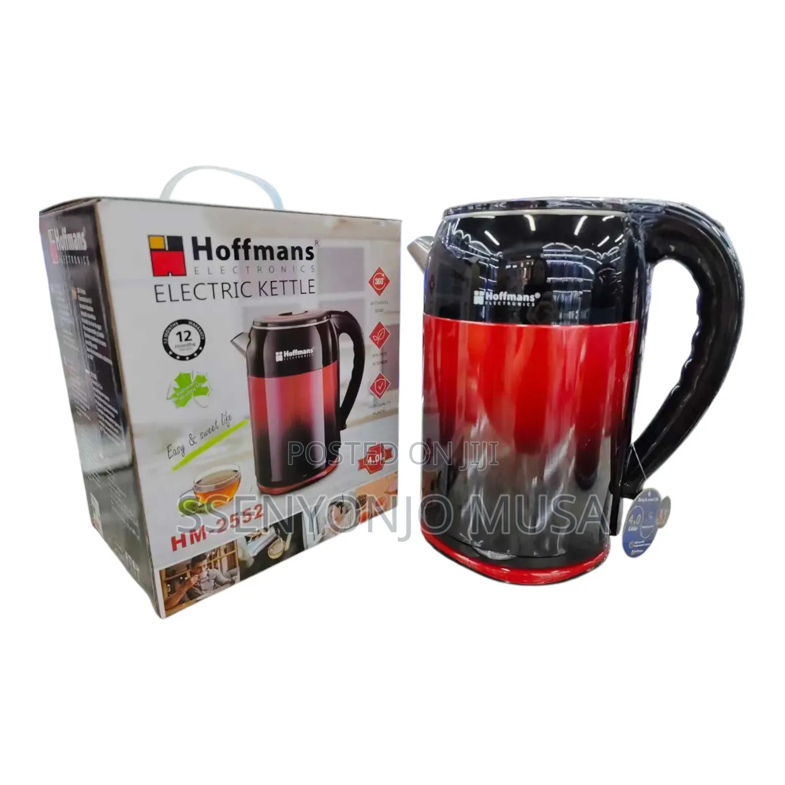 Hoffman Hm-2552 | 4l 2500w Electric Kettle for Fast Boiling