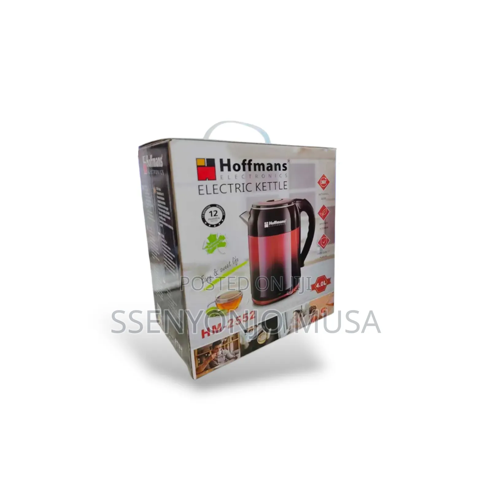 Hoffman Hm-2552 | 4l 2500w Electric Kettle for Fast Boiling