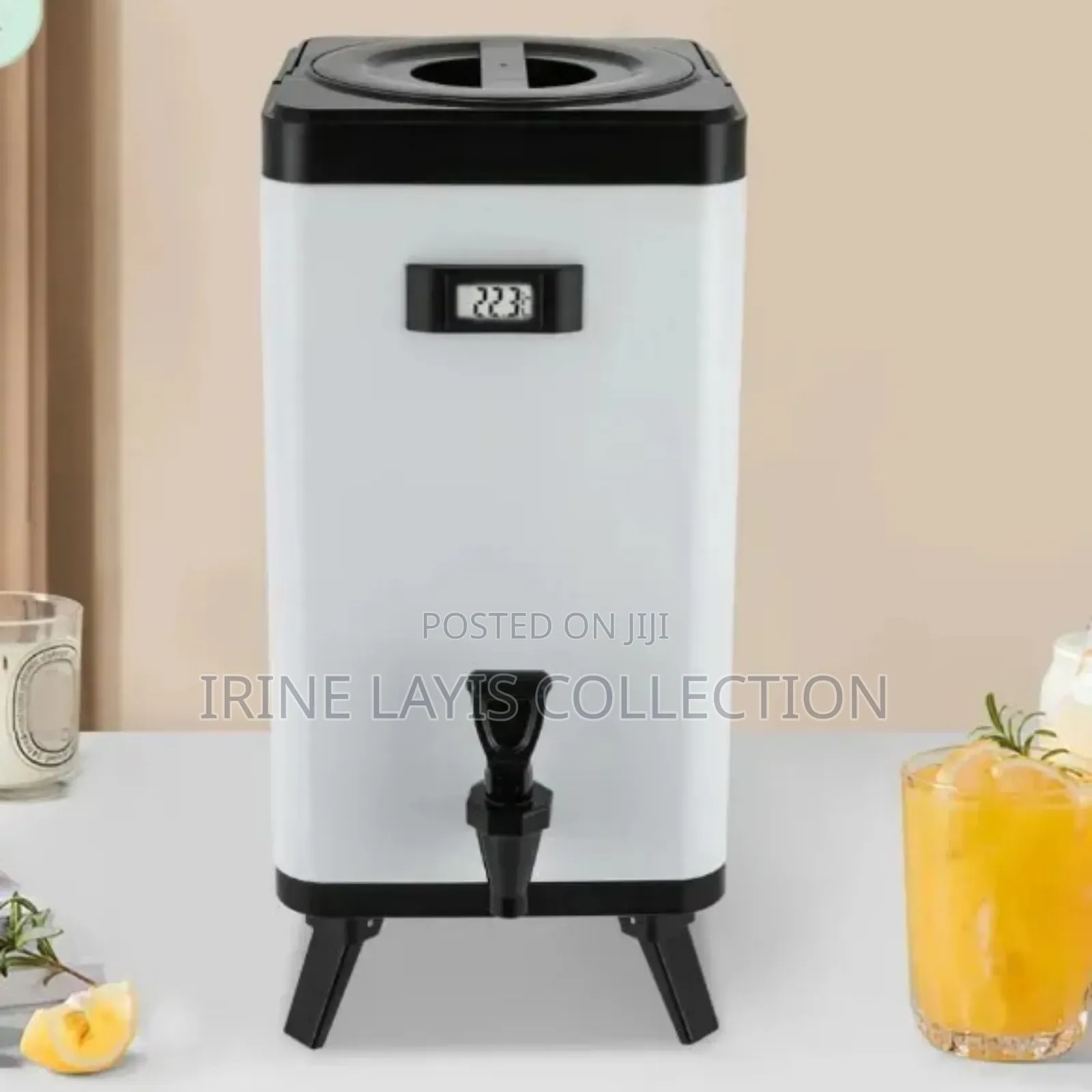 Stainless Steel Insulated Beverage Dispenser.