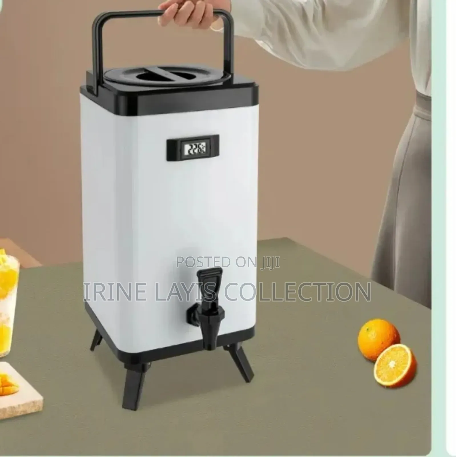 Stainless Steel Insulated Beverage Dispenser.