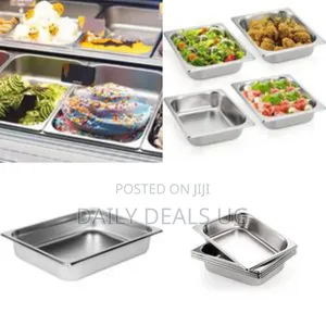 Stainless Steel Buffet Dish - Silver