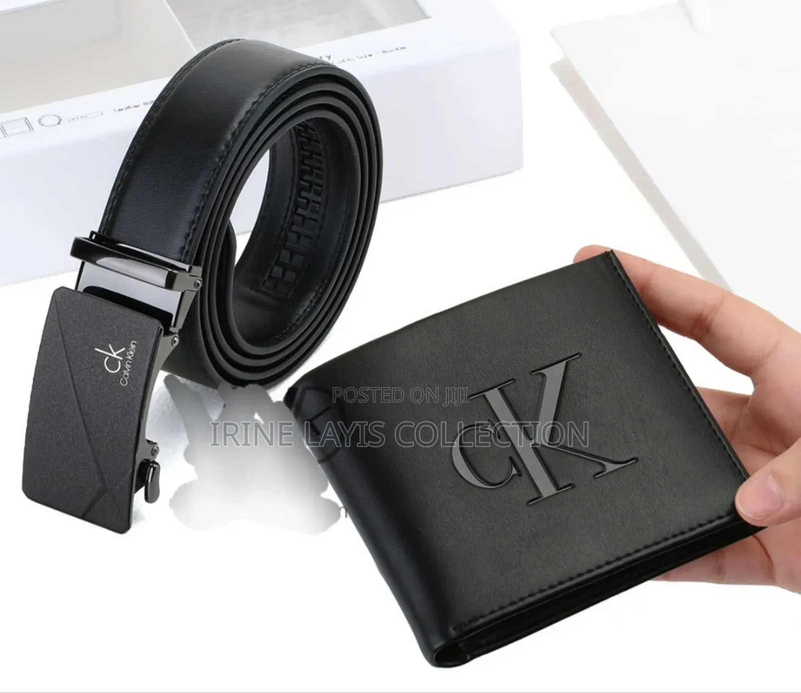 2pc Calvin Klein Belt and Wallet