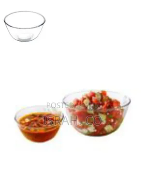 Versatile Clear Glass Serving and Mixing Bowl Set (2-Piece)