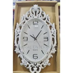 Elegant Wall Clock Ornate Frame