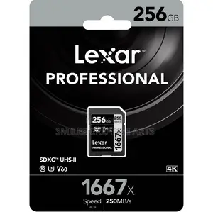 Lexar 256gb Professional 1667x Uhs-ii Sdxc Camera Memory Card