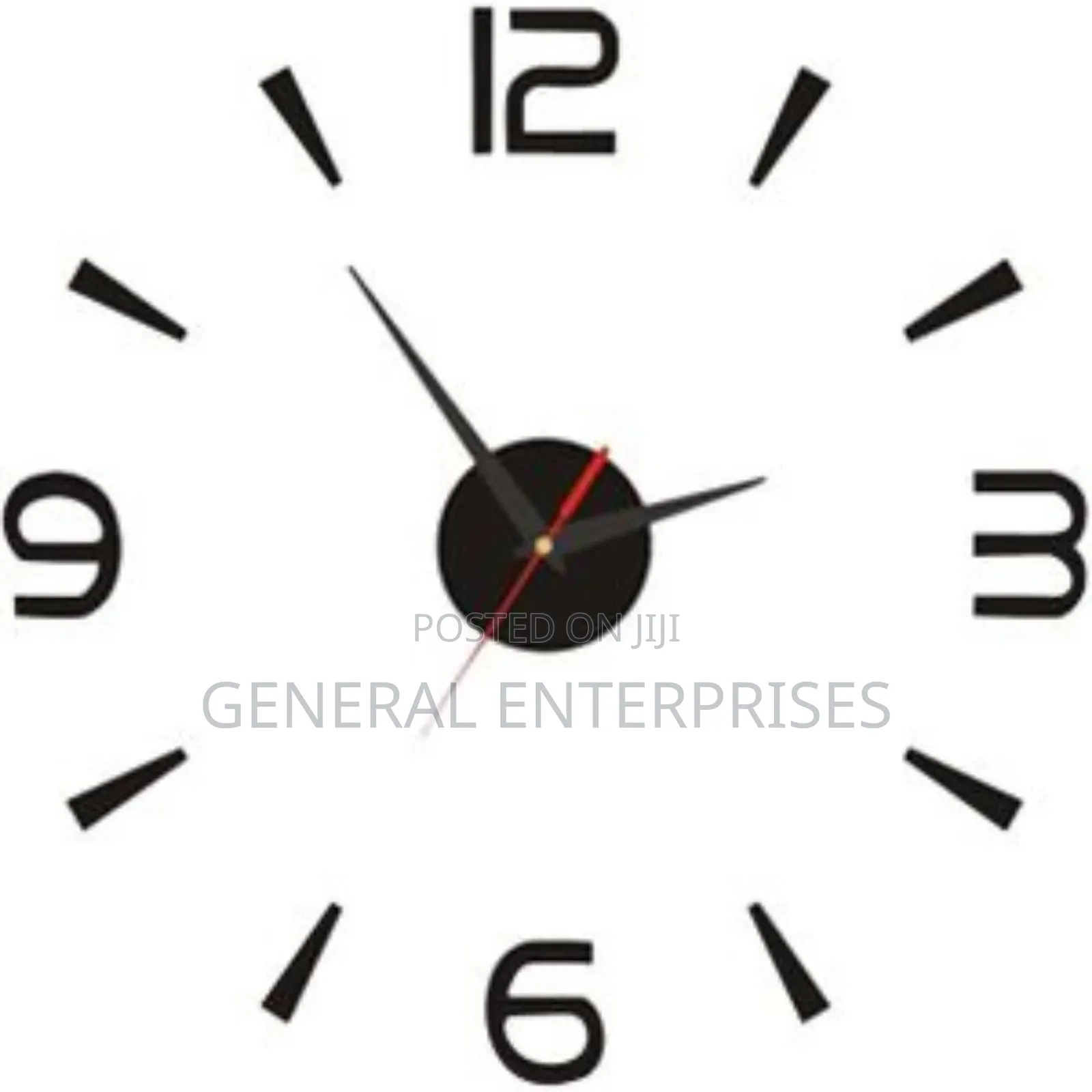 Modern Black Acrylic Wall Clock