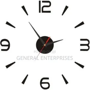 Modern Black Acrylic Wall Clock