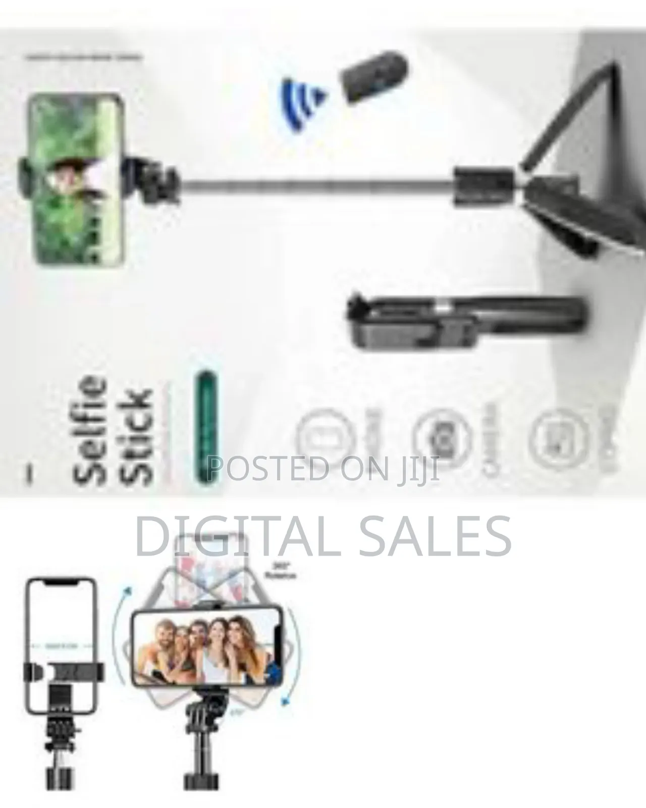 All-in-One Selfie Stick Tripod Kit With Remote