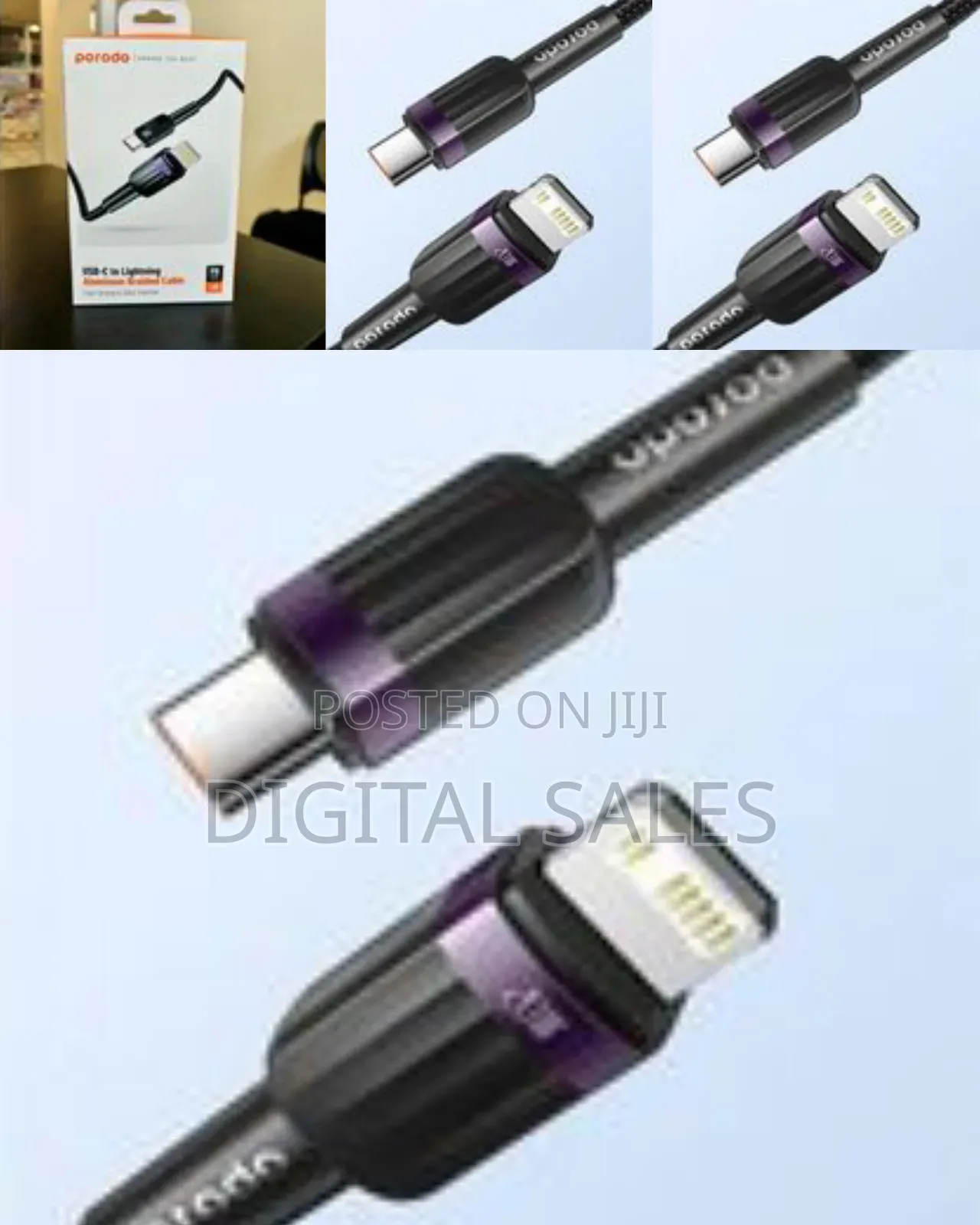 Porodo Usb-C to Lightning Aluminum Braided