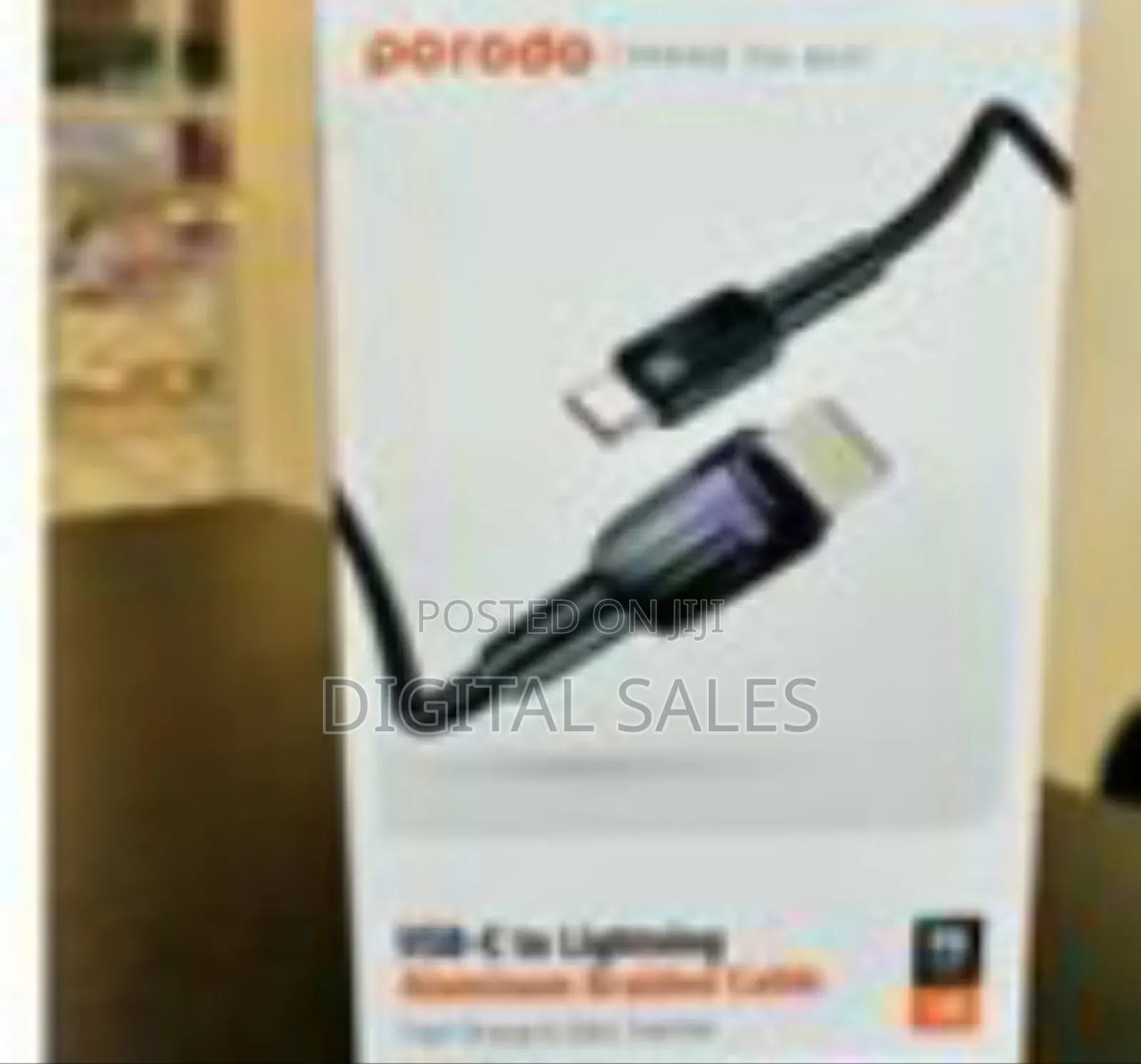 Porodo Usb-C to Lightning Aluminum Braided
