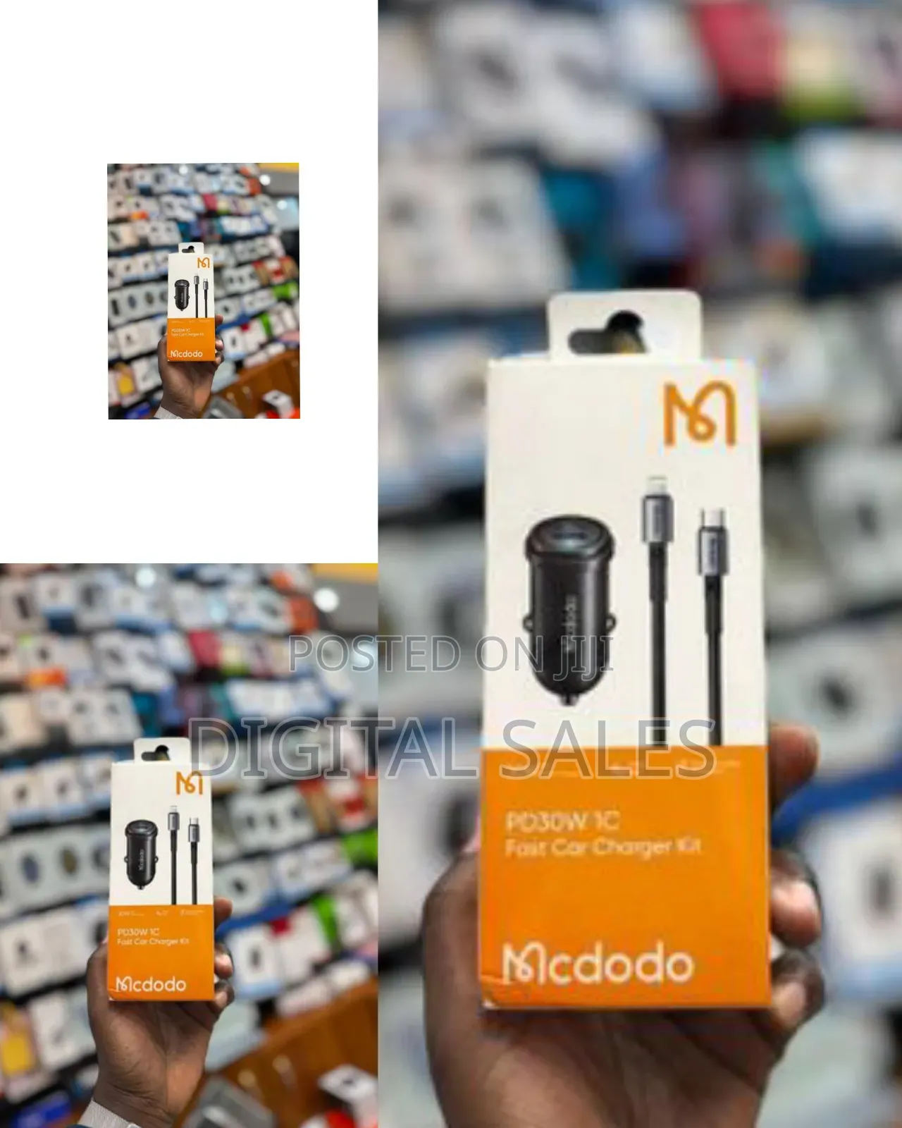 McDodo 30w Pd Fast Car Charger Kit - Multicolor