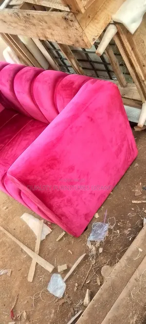 Red  High Density Fabric Sofa Seat