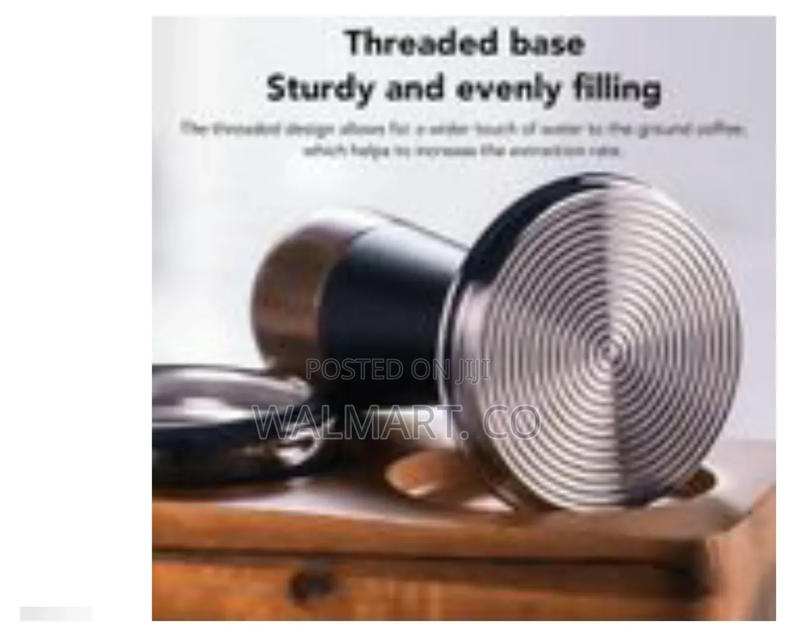 Expresso Coffee Tamper With Ergonomic Wooden Handle