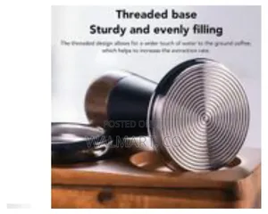 Expresso Coffee Tamper With Ergonomic Wooden Handle