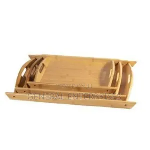 Bamboo Tray Set 3pc