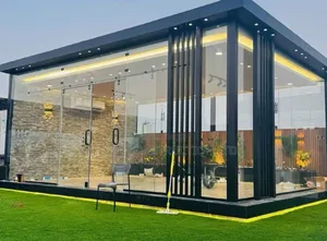 Glass With Led Lights Gazebos Sections