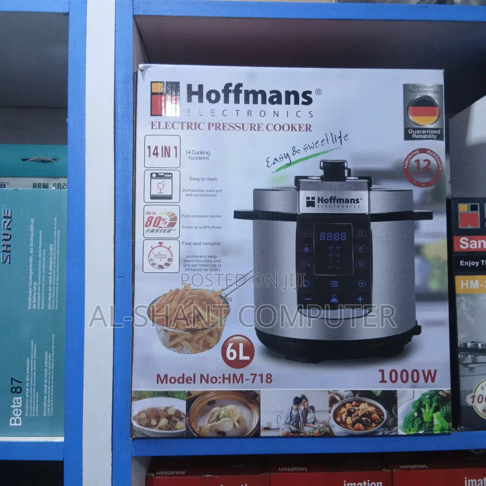 Hoffmans 14in1 Pressure Cooker/6l Pressure Cooker
